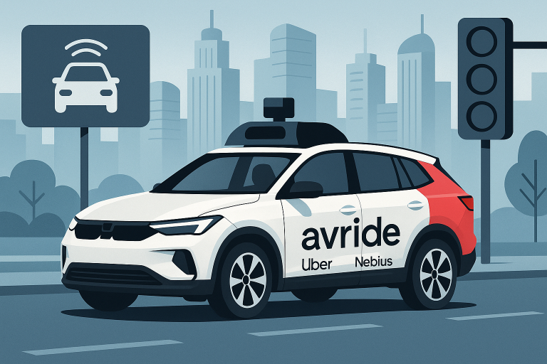 Uber joins Nebius in $375M push to deploy 500 Avride driverless cars, delivery robots